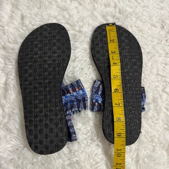 Sanuk Black and Blue Yoga Slingback Sandals Size 5 - Picture 5 of 6